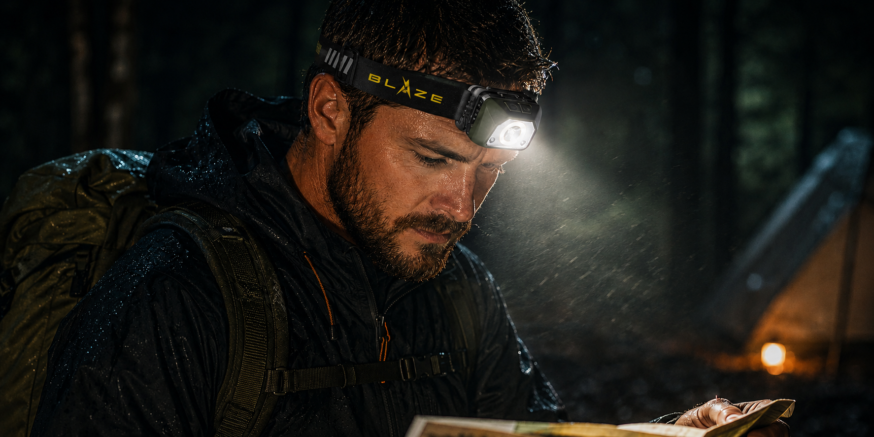 Long range flashlight beam