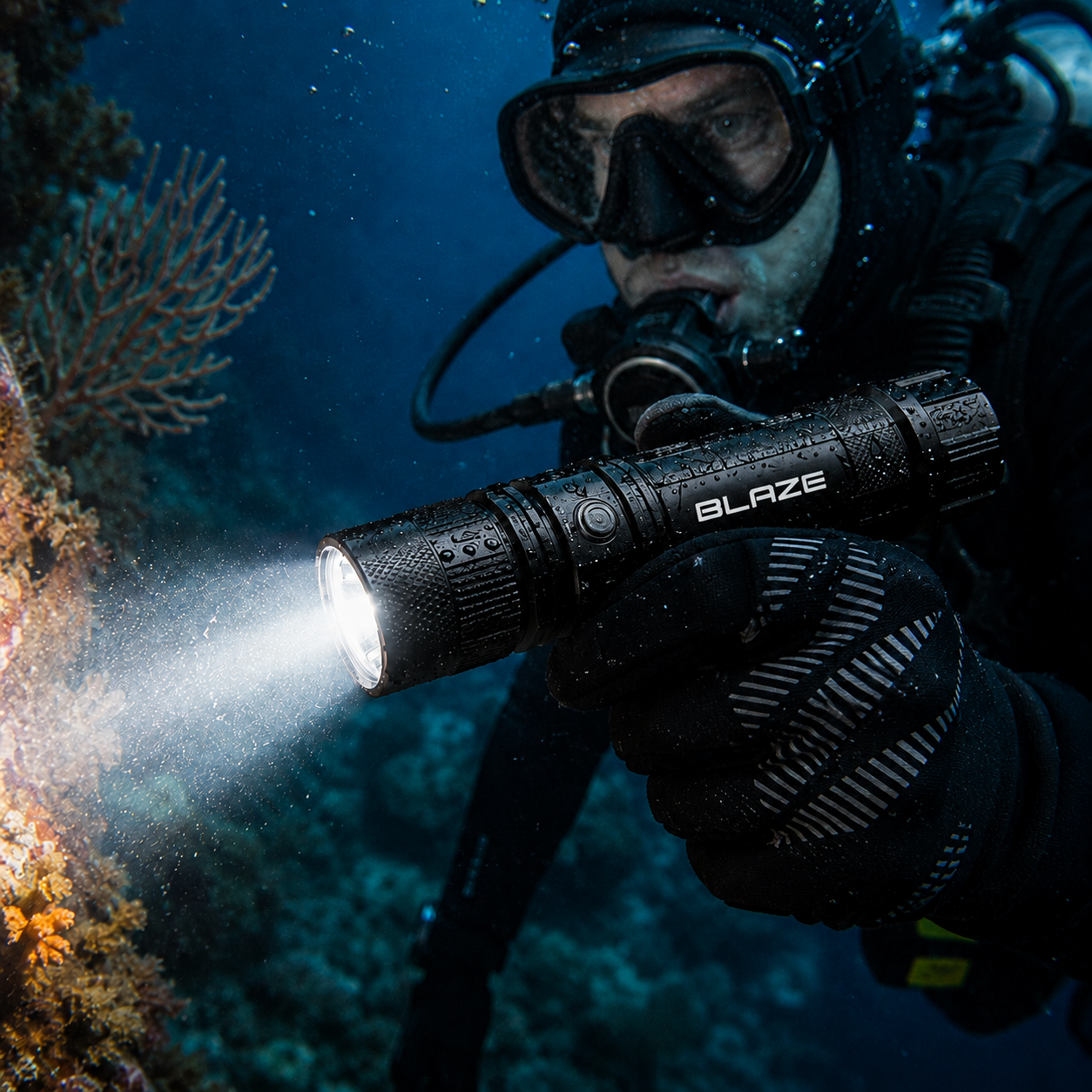 Diving flashlights